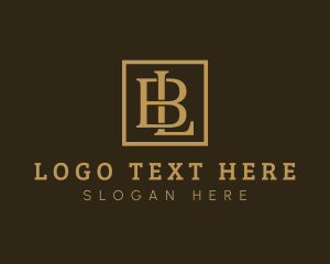 Luxury Elegant Letter BL logo