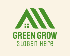 Green Home Roofs logo design