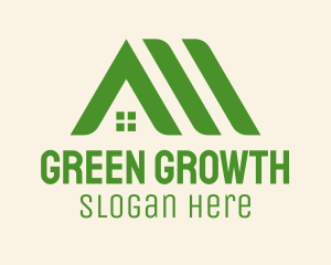 Green Home Roofs logo design