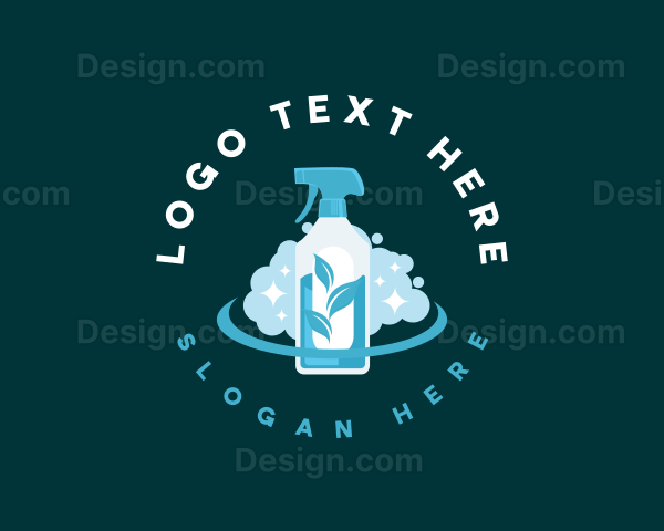 Spray Bottle Cleaning Logo