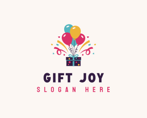 Birthday Party Present logo design