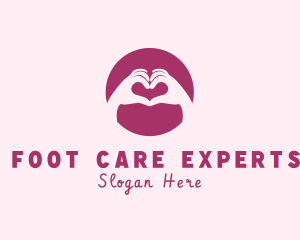 Care Hand Heart logo design