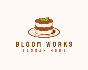 Tiramisu Pastry Cake Baking logo design