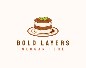 Tiramisu Pastry Cake Baking logo design