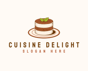 Tiramisu Pastry Cake Baking logo design