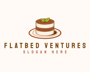 Tiramisu Pastry Cake Baking logo design