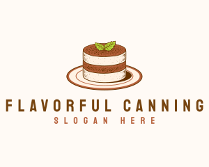 Tiramisu Pastry Cake Baking logo design