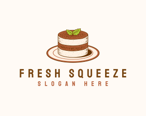 Tiramisu Pastry Cake Baking logo design