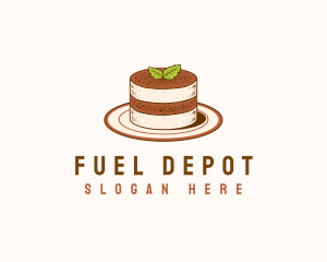 Tiramisu Pastry Cake Baking logo design