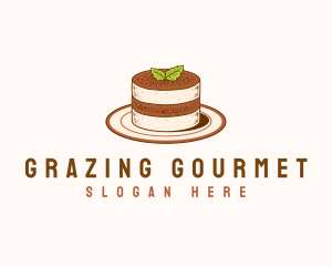 Tiramisu Pastry Cake Baking logo design