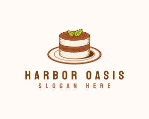 Tiramisu Pastry Cake Baking logo design