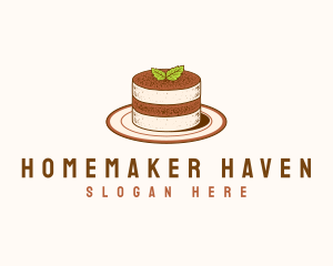 Tiramisu Pastry Cake Baking logo design