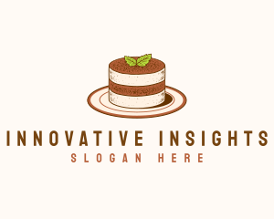 Tiramisu Pastry Cake Baking logo design