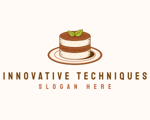 Tiramisu Pastry Cake Baking logo design