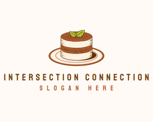 Tiramisu Pastry Cake Baking logo design