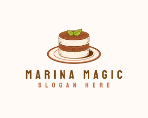 Tiramisu Pastry Cake Baking logo design