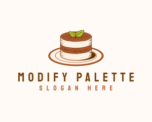 Tiramisu Pastry Cake Baking logo design