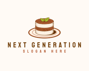 Tiramisu Pastry Cake Baking logo design