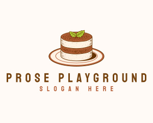 Tiramisu Pastry Cake Baking logo design