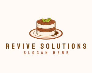 Tiramisu Pastry Cake Baking logo design