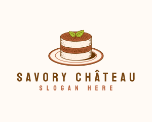 Tiramisu Pastry Cake Baking logo design