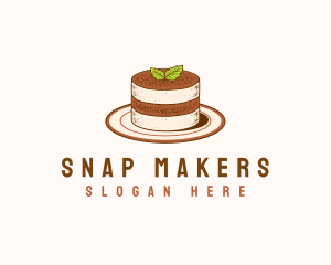 Tiramisu Pastry Cake Baking logo design