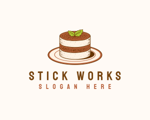 Tiramisu Pastry Cake Baking logo design