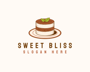 Tiramisu Pastry Cake Baking logo design