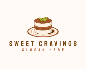 Tiramisu Pastry Cake Baking logo design