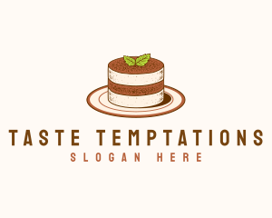 Tiramisu Pastry Cake Baking logo design