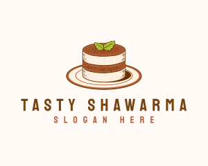 Tiramisu Pastry Cake Baking logo design