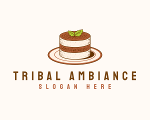 Tiramisu Pastry Cake Baking logo design