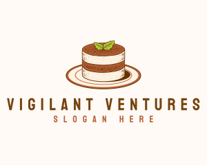 Tiramisu Pastry Cake Baking logo design