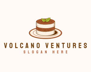 Tiramisu Pastry Cake Baking logo design