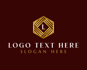 Luxury Hexagon Structure logo