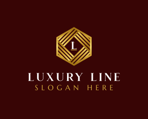 Luxury Hexagon Structure logo design