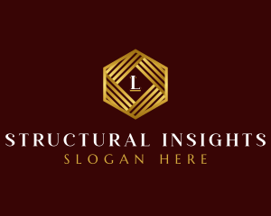 Luxury Hexagon Structure logo