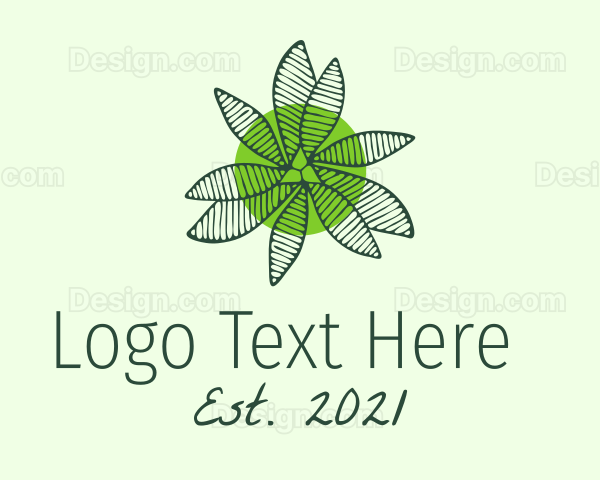 Botanical Green Plant Logo