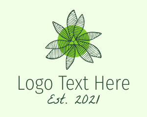 Botanical Green Plant  logo