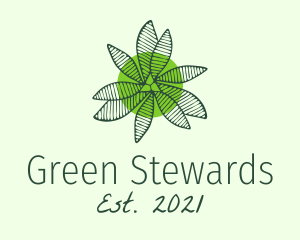 Botanical Green Plant  logo design