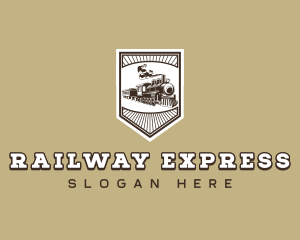 Train Railway Transportation logo design