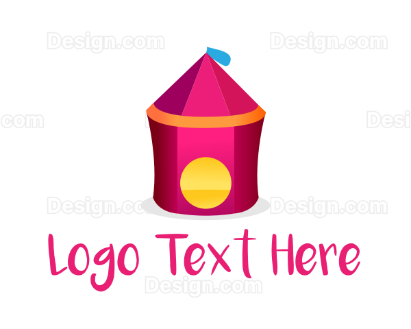 Pink Circus Tent Logo