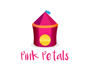 Pink Circus Tent logo design
