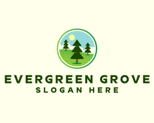 Pine Tree Wood  logo design