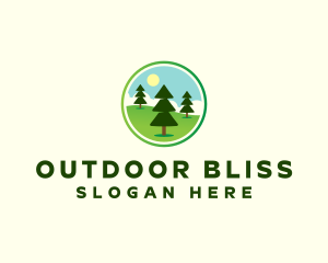 Pine Tree Wood  logo design