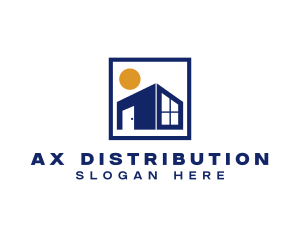 Warehouse Distribution Storage logo design