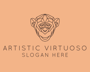 Monkey Wild Animal logo design