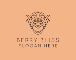 Monkey Wild Animal logo design