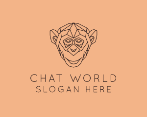 Monkey Wild Animal logo design