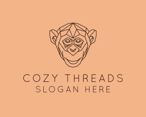 Monkey Wild Animal logo design